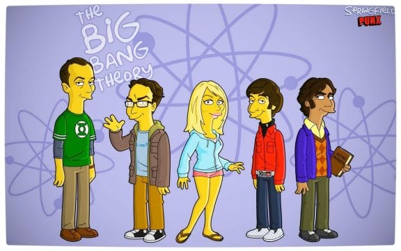 Vamers Humour - The Big Bang Theory - The Simpsons Mash-Up - Springfield Punx Wallpaper