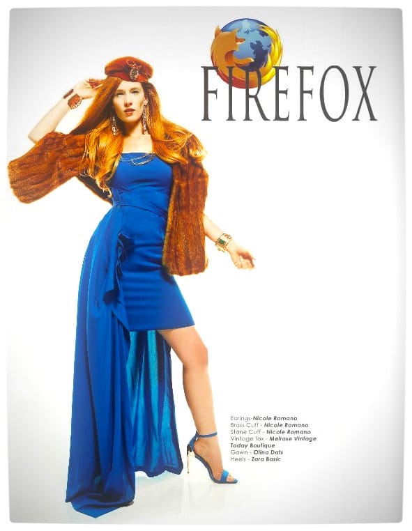 Vamers - Apparel - Ladies Fashion Inspired by Internet Browsers - Viktorija Pashuta - Firefox