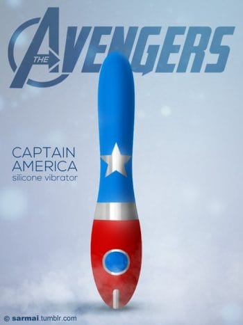 Vamers - Ermahgerd - Earth's Mightiest Sex Toys Assemble as The Avengers Dildos - Captain America