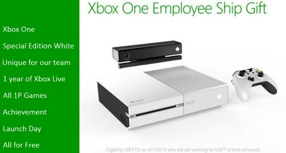 Vamers - Gaming - Microsfot Gifts White Xbox One's to Employees