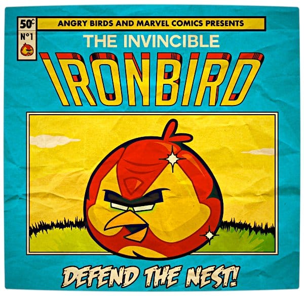 Vamers - Artistry - Angry Birds Marvel Heroes Edition (Fan Art) - Iron Bird