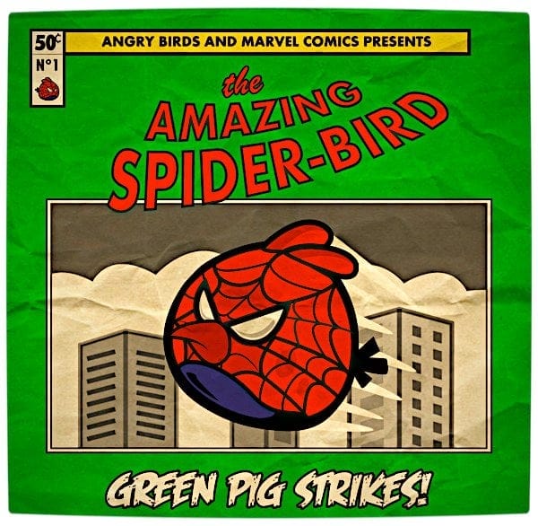 Vamers - Artistry - Angry Birds Marvel Heroes Edition (Fan Art) - Spider Bird