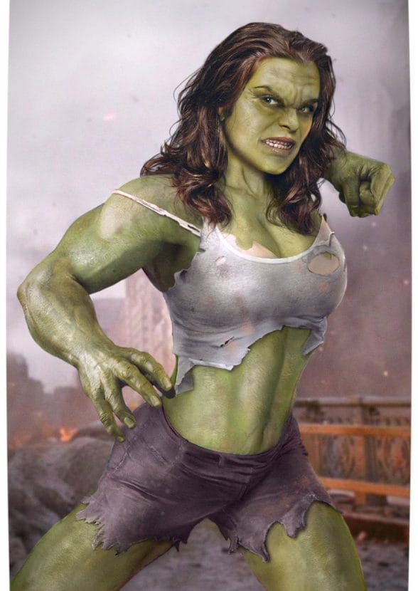 Vamers - Artistry - Female Avengers - See the Superheroes Recast as Women - Rachel Weisz as She Hulk