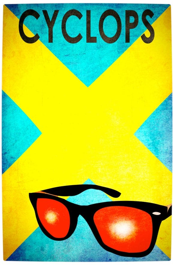 Vamers - Artistry - Minimalist X-Men Poster Art - Cyclops