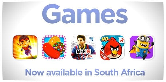 Vamers - FYI - Games Now Available through the iTunes App. Store in South Africa - Official Announcement Banner