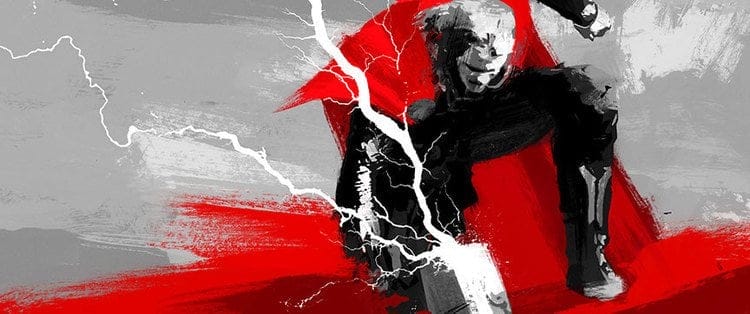 Vamers - Artistry - Thorsday - Enjoy the End Credits Artwork for 'Thor- The Dark World' on Thorsday - Thor Hammer Strike