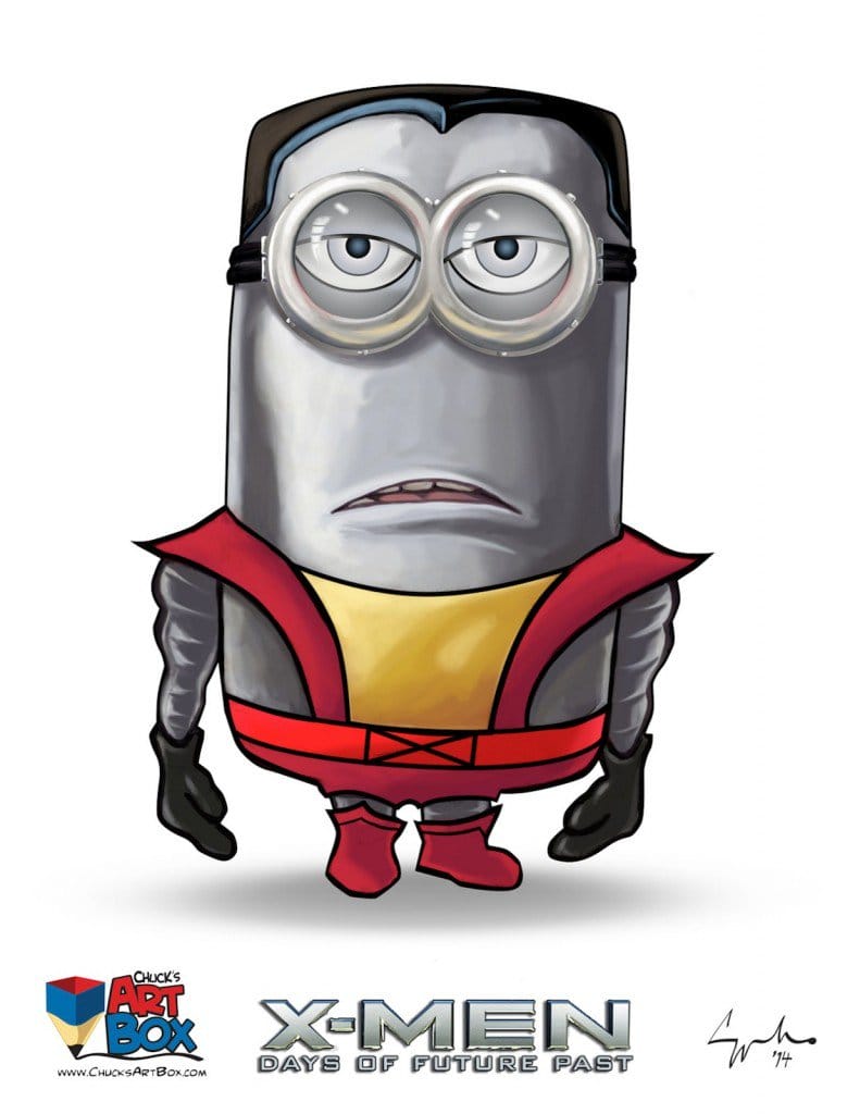 Vamers - Artistry - X-MINIONS Days of Future Past - Despicable Me Minions as X-MEN - Colossus