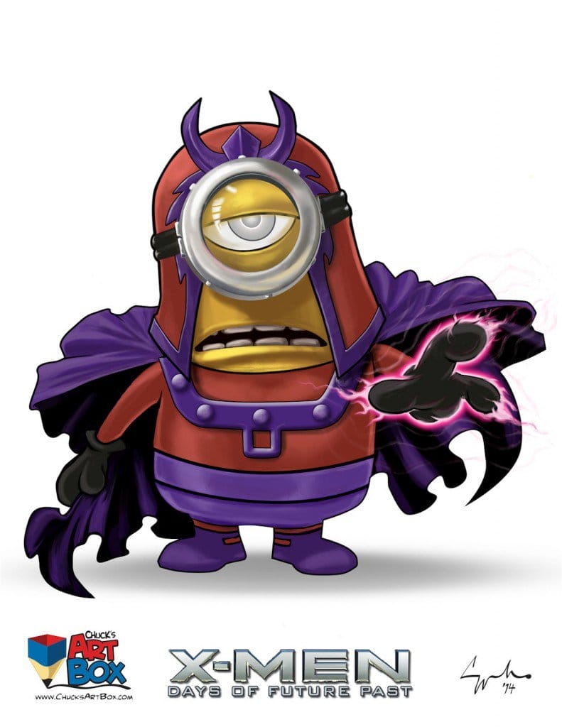 Vamers - Artistry - X-MINIONS Days of Future Past - Despicable Me Minions as X-MEN - Magneto