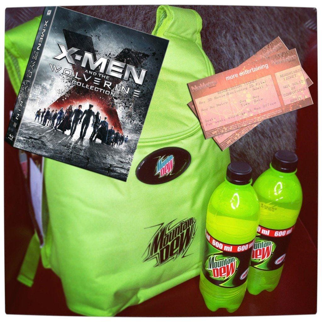 Vamers - Win With Vamers - Win X-Men- Days of Future Past Hampers with Vamers and Mountain Dew - Main Hamper Prize Details