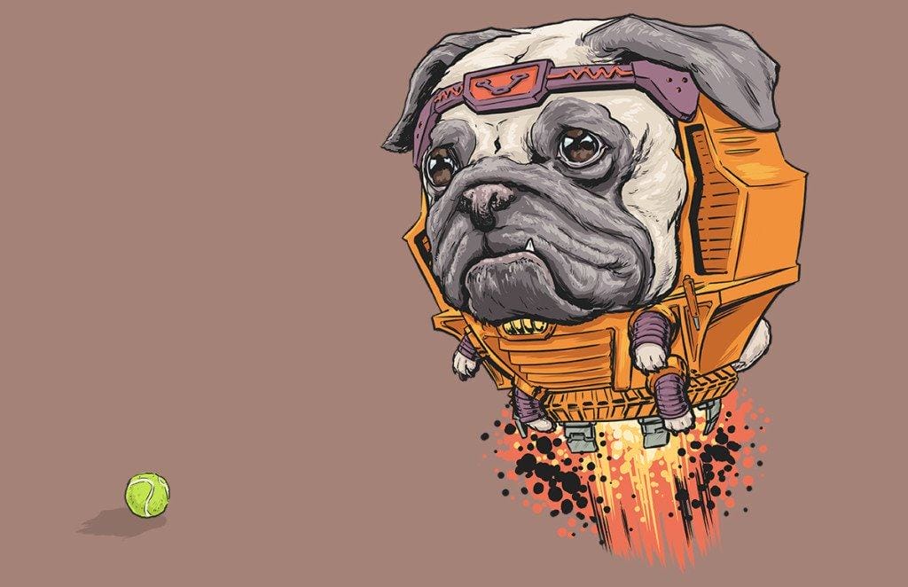 Vamers - Artistry - Fandom - Artist Josh Lynch Imagines Dogs as Superheroes from the Marvel Universe - MODOK