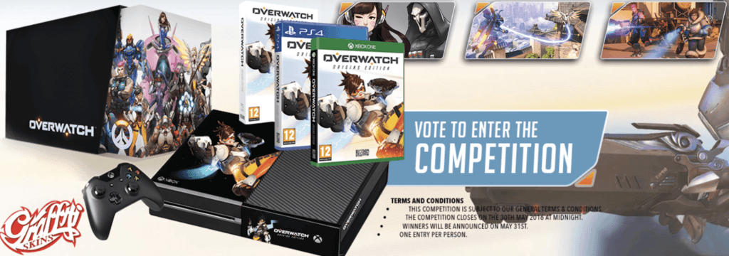 Vamers - FYI - Gaming - Win a Custom Overwatch Xbox One Console - Competition Details