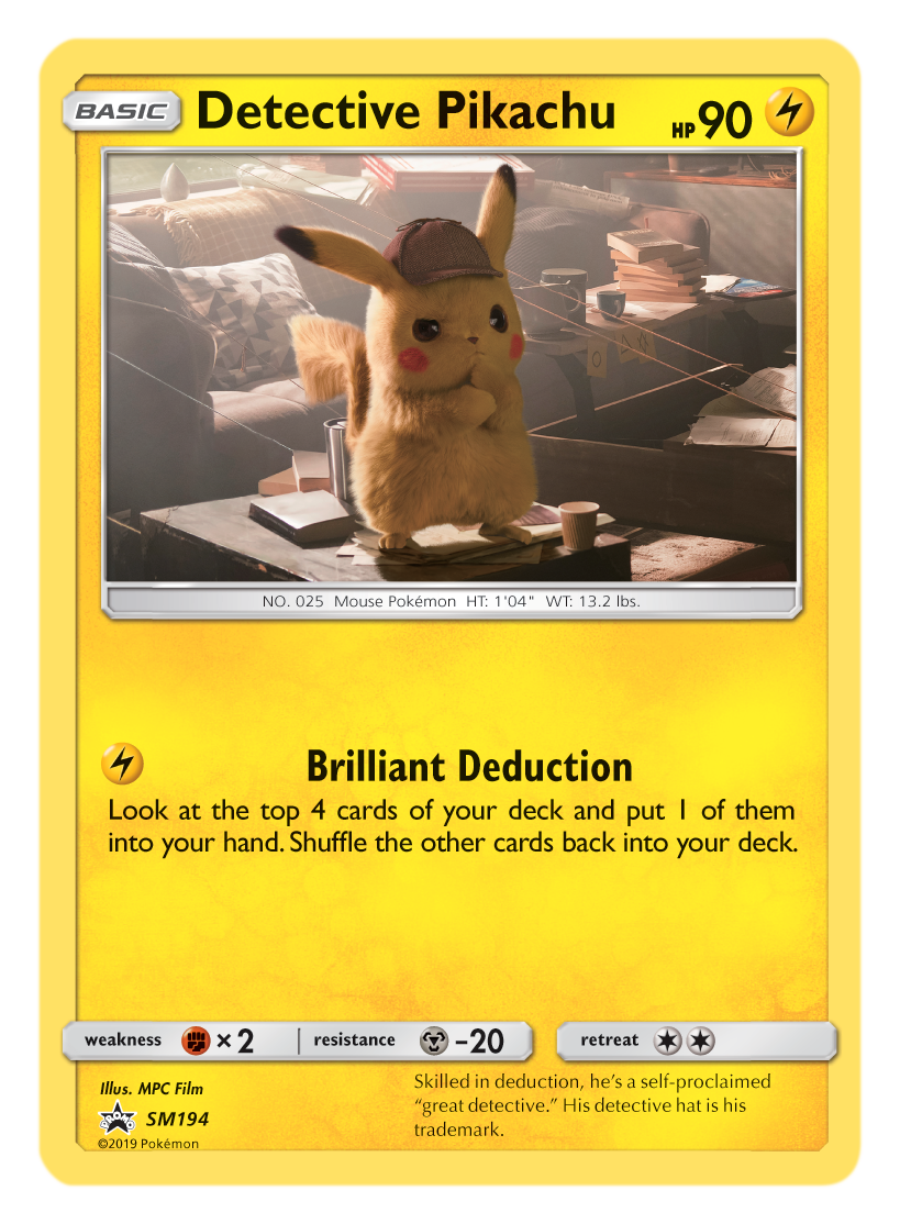 Pokémon TCG Detective Pikachu Cards